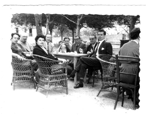 Vermut delante del casino. 29/06/1958