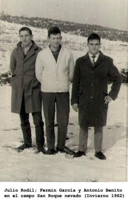 Amigos en la nieve. 1962.