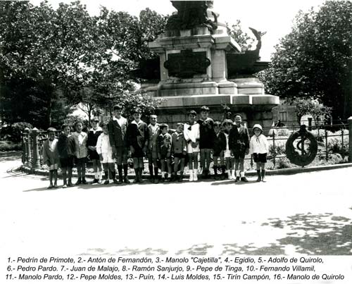 Grupo de niños en el Parque.1925 aprox.