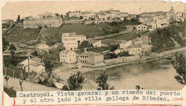 Imagen muy antigua del barrio de La Fuente, anterior a 1923.